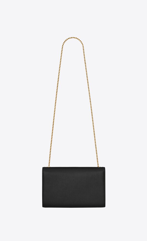 KATE MEDIUM CHAIN BAG IN GRAIN DE  POUDRE EMBOSSED LEATHER